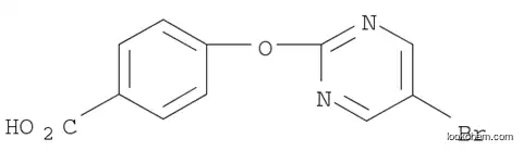 Molecular Structure of 1086379-56-7 (4-[(5-bromopyrimidin-2-yl)oxy]benzoic acid)